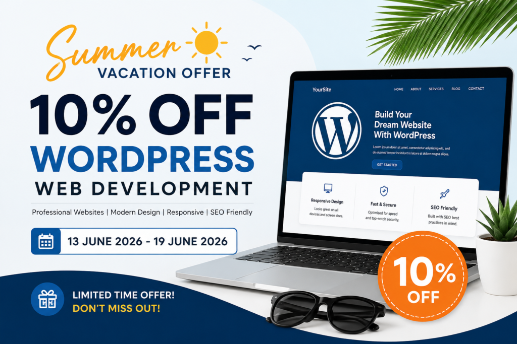 10% Off WordPress Web Development Offer 2026