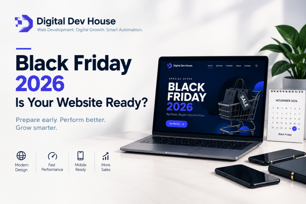 Black Friday website design, Black Friday ecommerce website, website redesign, ecommerce website development, Black Friday sales
